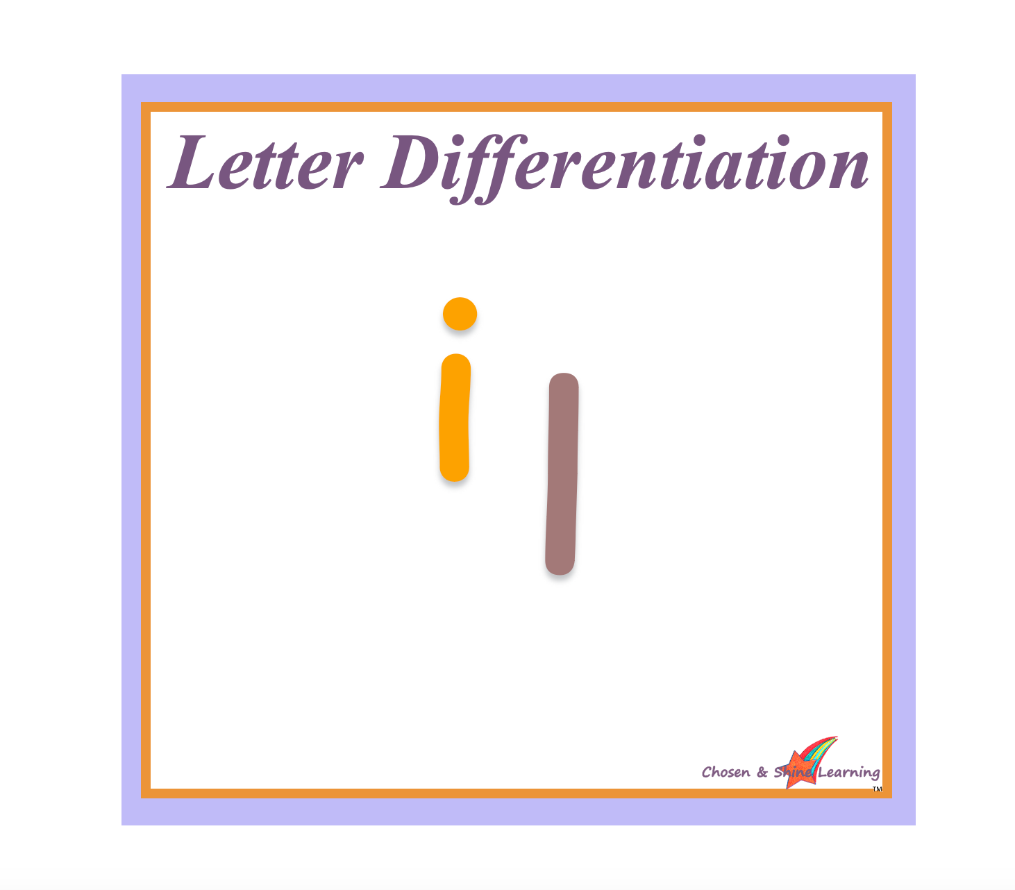 'i' and 'l' Letter Differentiation (Step-by-Step English Literacy Skills Pack)