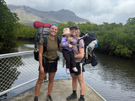 Hinchinbrook island hiking trip with a toddler