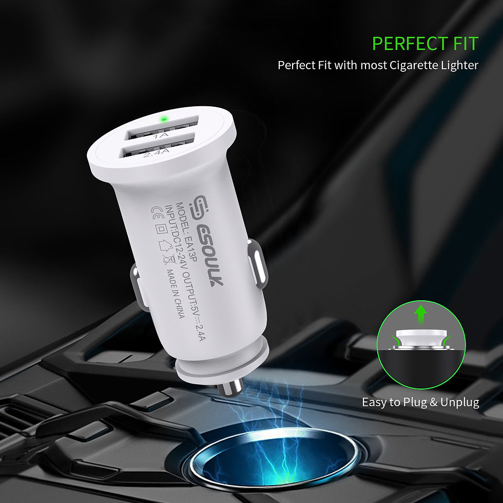 Thumbnail: 2.4A Dual USB Car Adapter (12/144)