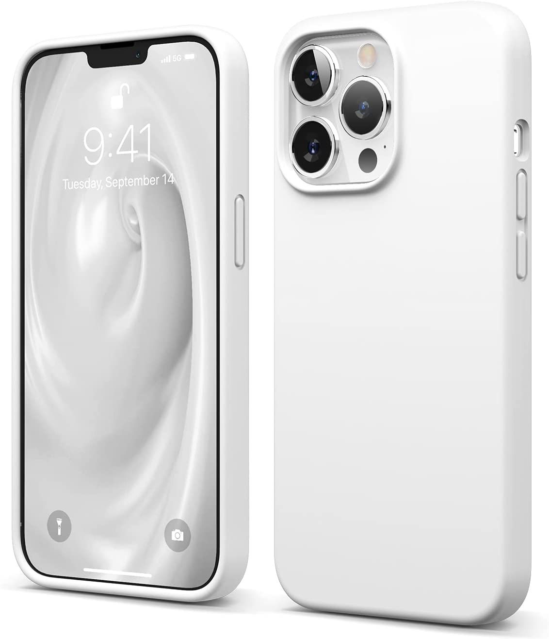 TPU White Premium Liquid Silicone for Apple iPhone 14 Pro Max (6.7)
