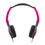 Thumbnail: SENTRY HP OVRHD WIRED BLK/PINK FOLDING(BLWHM423)