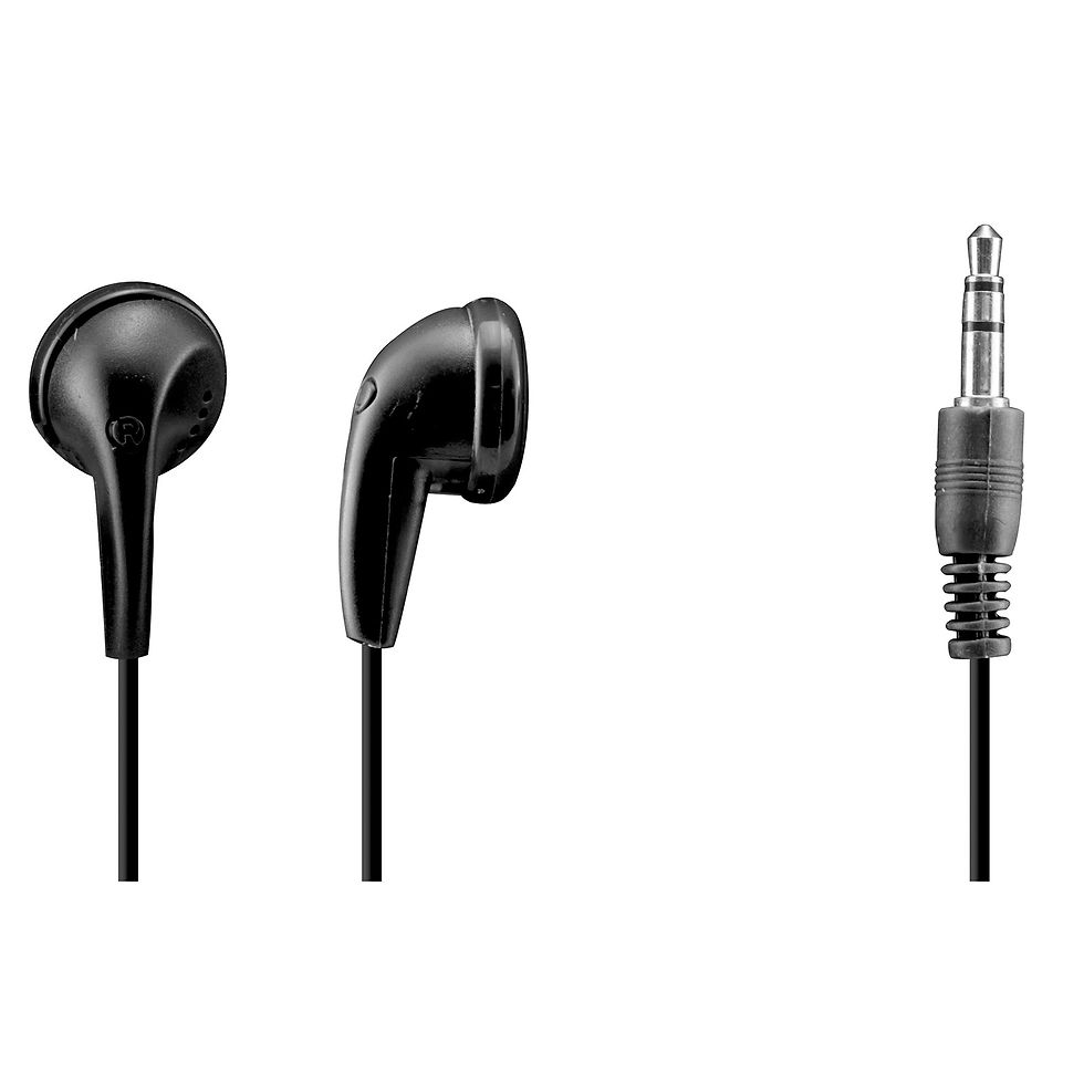 Thumbnail: BUDGET IN-EAR BUDS BLACK(HPSHO220)