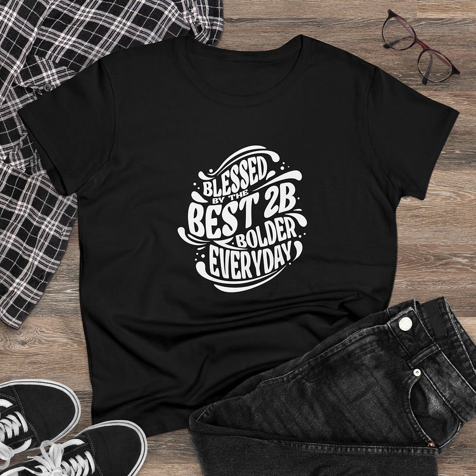 Thumbnail: Women's Tshirt "Blessed by the Best 2B Bolder Everyday" 