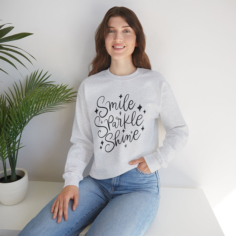 Thumbnail: Smile Sparkle Shine Sweatshirt, Encourgaing, supportive, empowering Sweatshirt