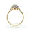 Thumbnail: 18ct Yellow Gold 0.10 Carat Diamond Cluster Ring