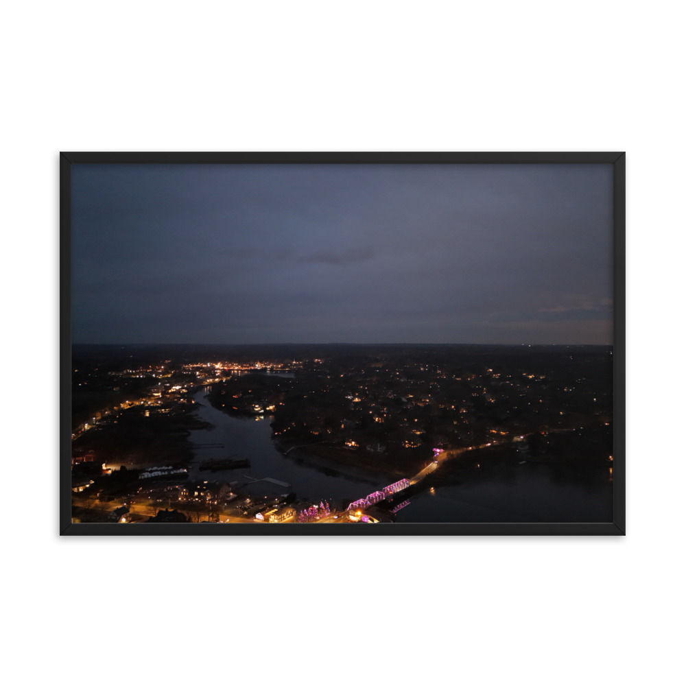 Moonlit River (Framed)