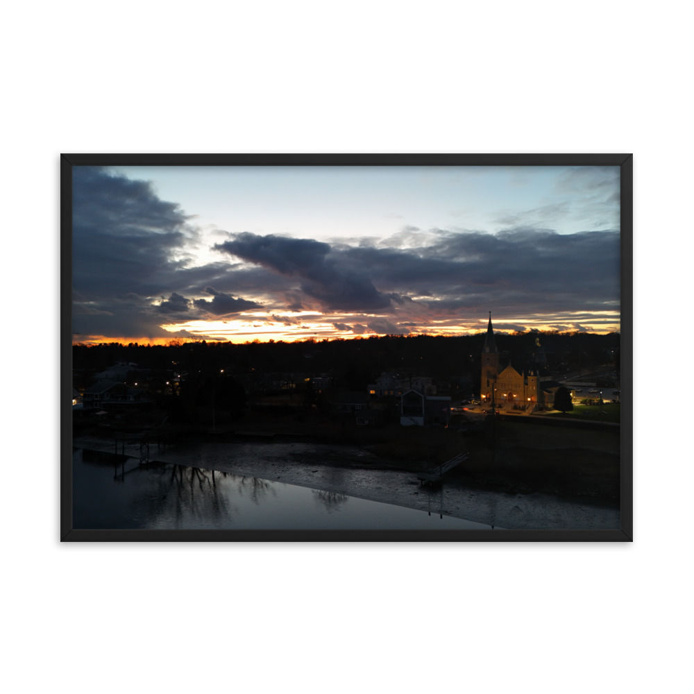 Sunset Over Assumption (Framed)