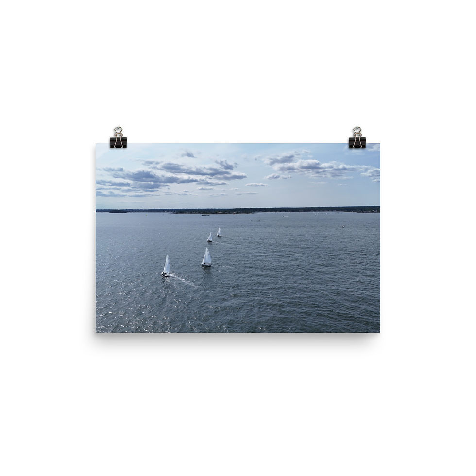 Thumbnail: Sailboats on the Sound (Printed)