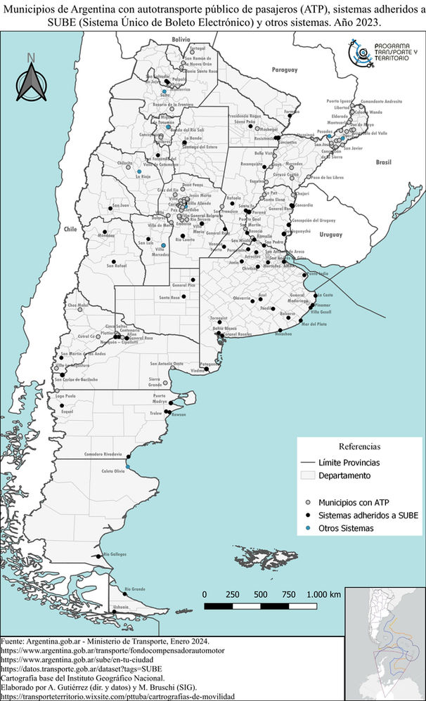 Actualizamos las Cartografías de Movilidad Argentina