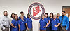Lorain County Recorder staff group photo with logo