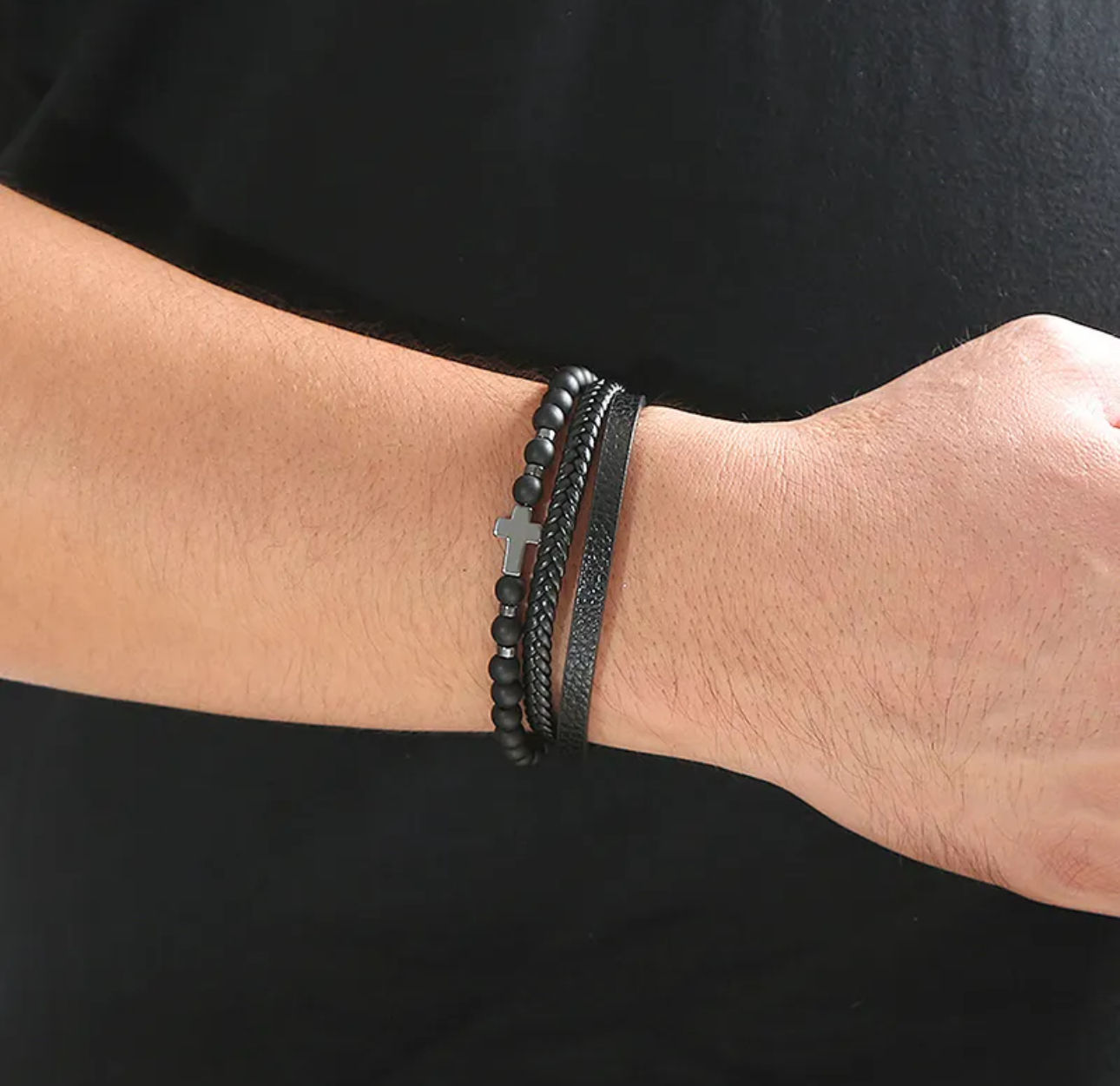 Doble Protección Onyx Negro contra envidias ✝️