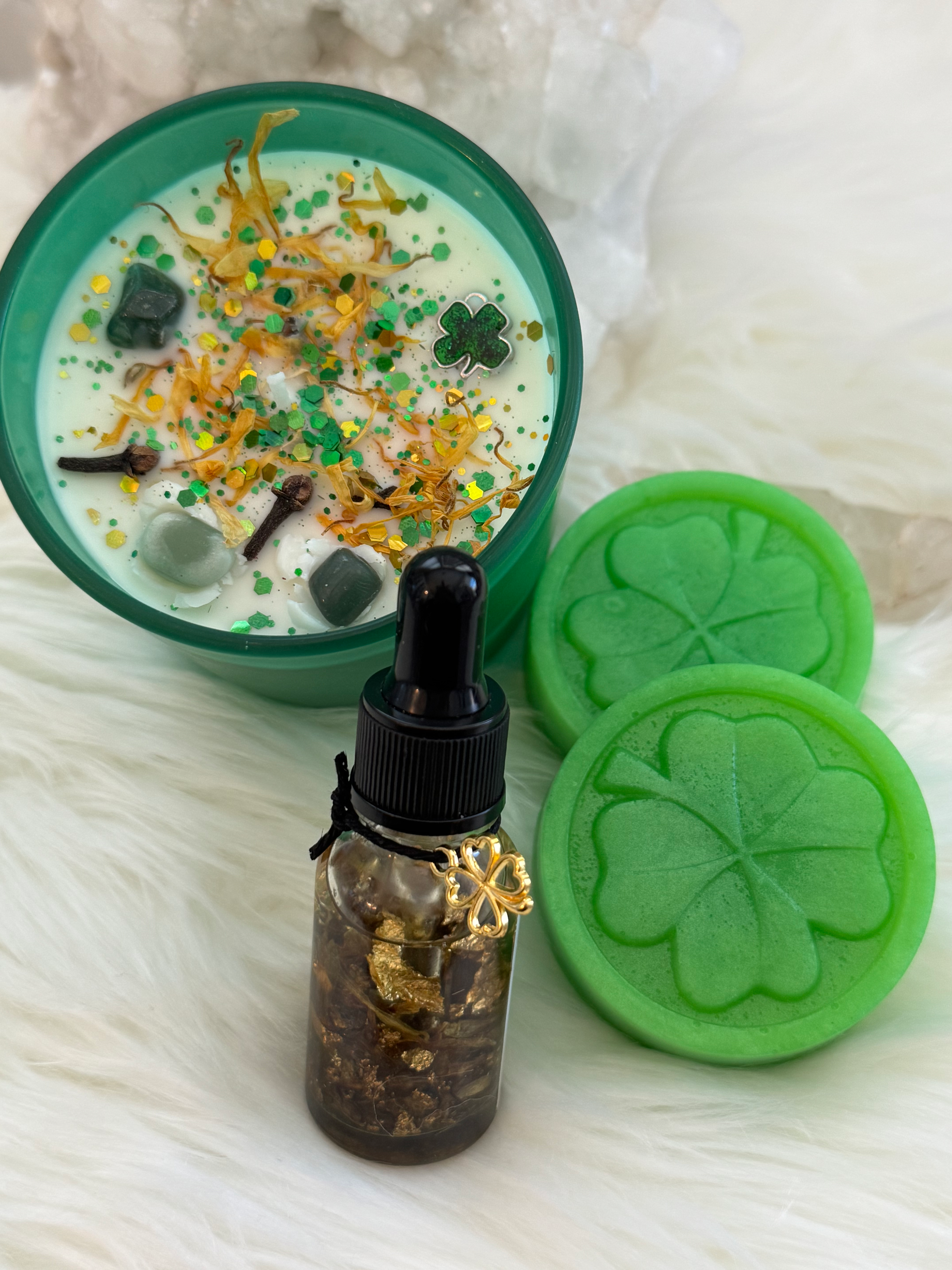 Super Kit Amuleto de la suerte 🍀   (suerte juegos al azar, trabajo, negocios) 