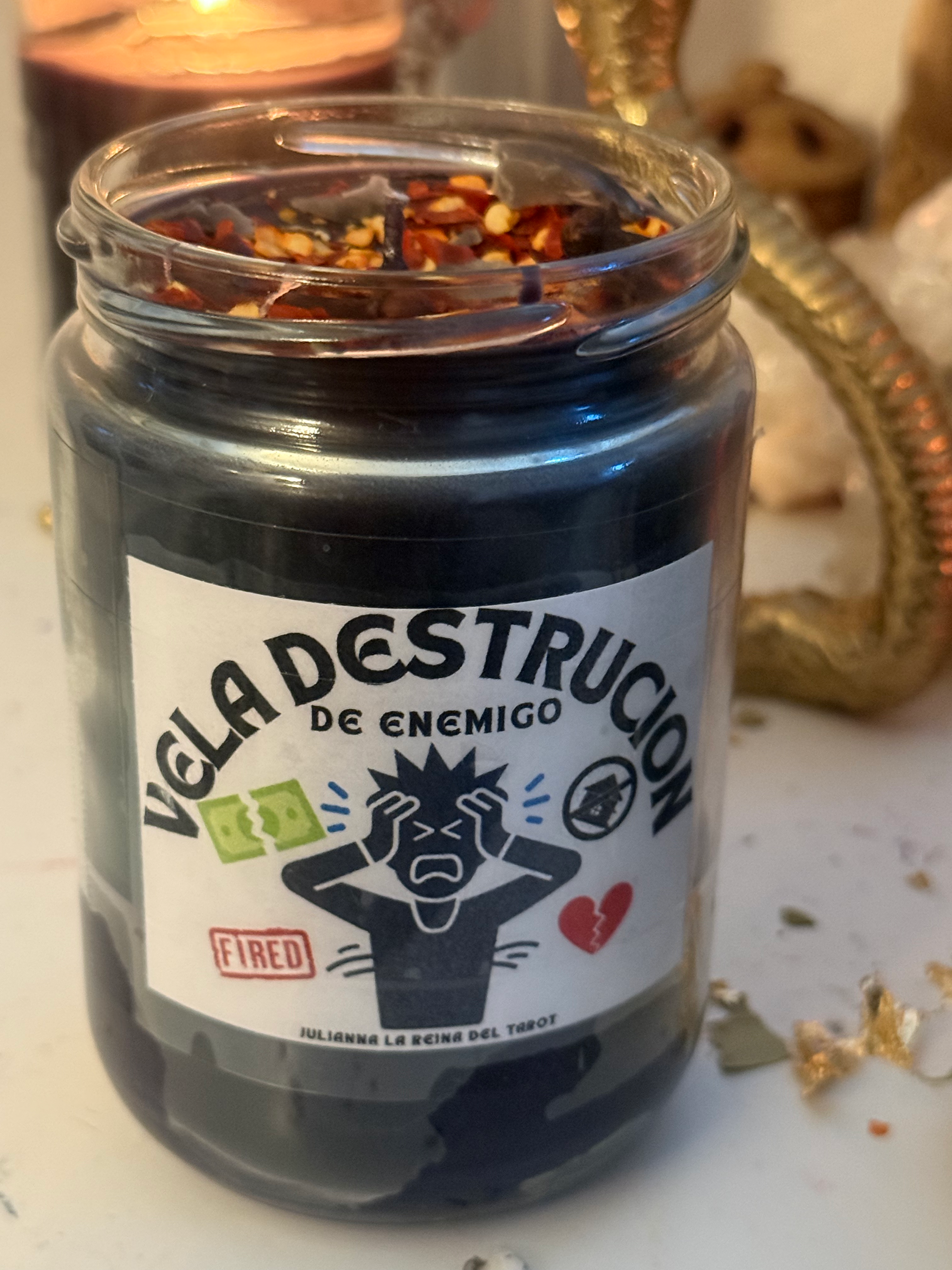 Vela Destruccion de enemigos (para que tus enemigos y que paguen su karma