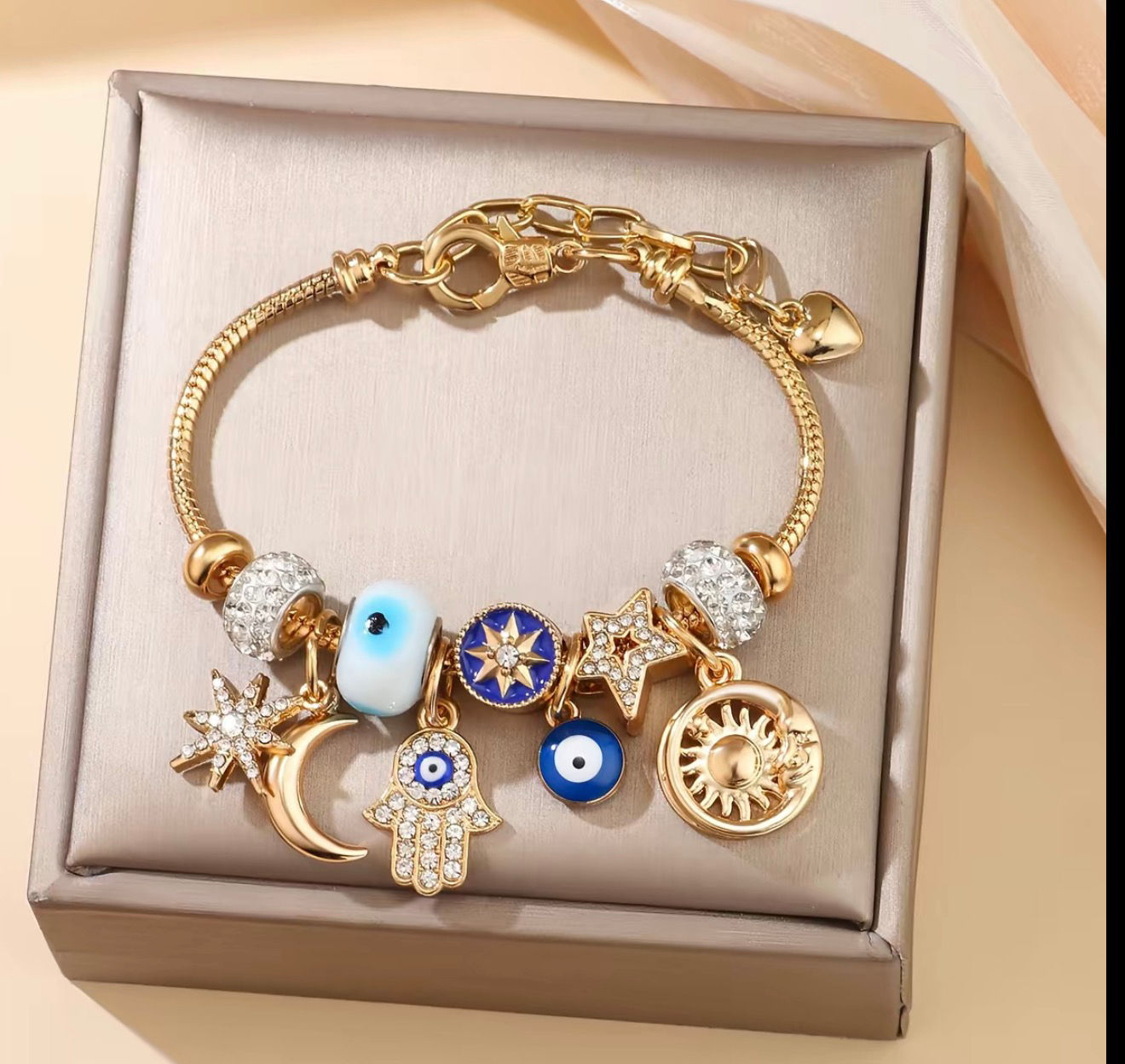 Pulsera Sagrada Protección Suprema" – Edición Exclusiva 👑👁️