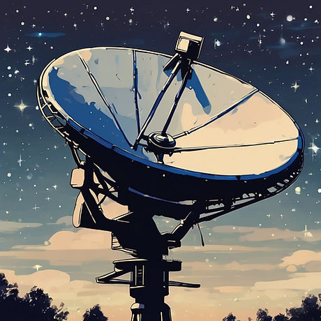 a satellite dish pointed at the stars.jpg