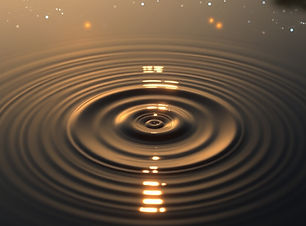 _A magical ripple effect on a calm cosmic pond, glowing rings expanding outward into the s