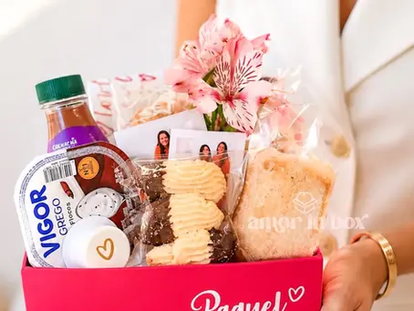 Cesta de presente personalizada da Amor In Box