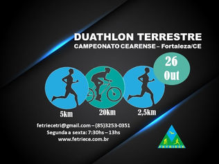CAMPEONATO CEARENSE DE DUATHLON TERRESTRE - ETAPA ÚNICA - 26/10/2019