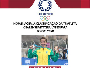 VITTORIA LOPES, PRIMEIRA CEARENSE CLASSIFICADA PARA OLIMPÍADAS DE TOKYO - 2020
