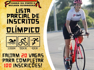 LISTA PARCIAL DE INSCRITOS OLÍMPICO (festivo) - Cabra da Peste e Mulher Guerreira 2020.