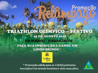 Continuam abertas inscrições para o Triathlon Longão Cabra da Peste e Mulher Guerreira e provas fest