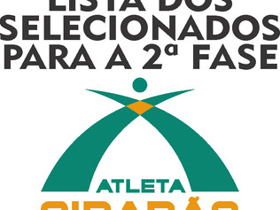 SELECIONADOS PARA A 2ª FASE DO CADASTRO DE RESERVA DO PROJETO ATLETA CIDADÃO