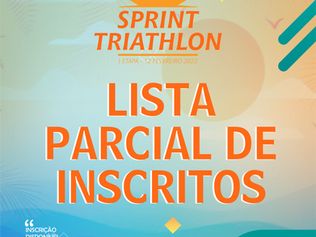 CONFIRA A LISTA PARCIAL DE INSCRITOS DO CAMPEONATO CEARENSE DE SPRINT TRIATHLON I etapa - 2022