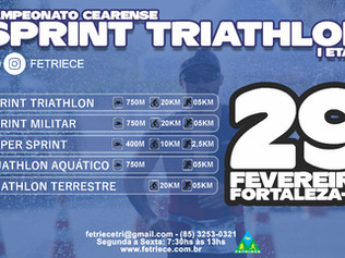 CAMPEONATO CEARENSE DE SPRINT TRIATHLON - I ETAPA | 29/02/2020 |