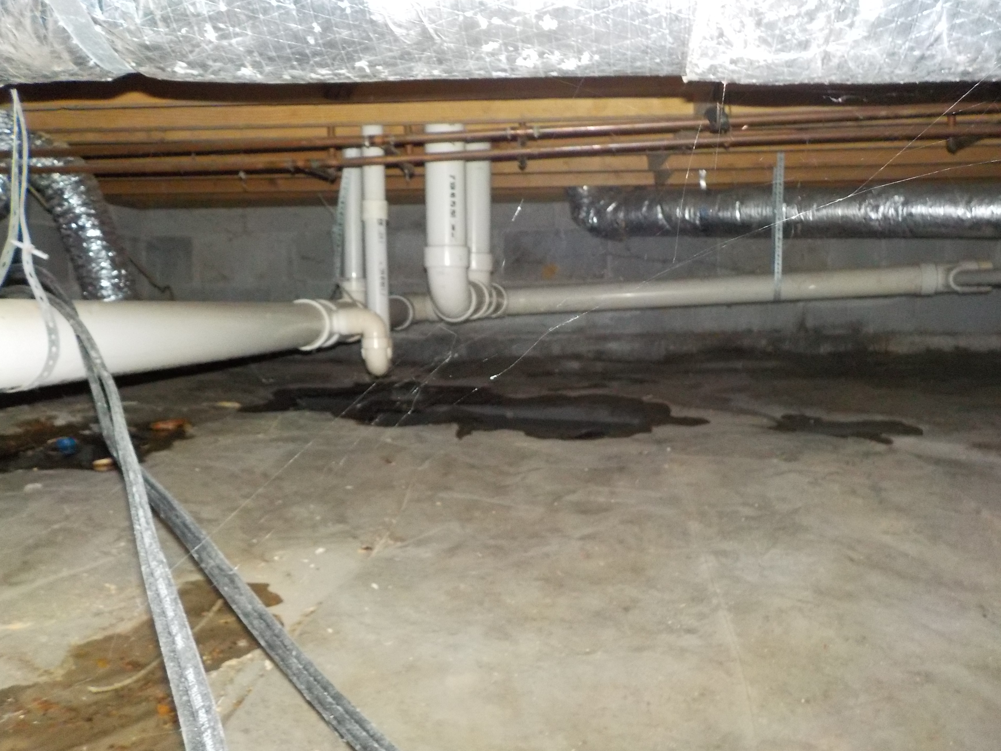Moisture in Jemison crawlspace