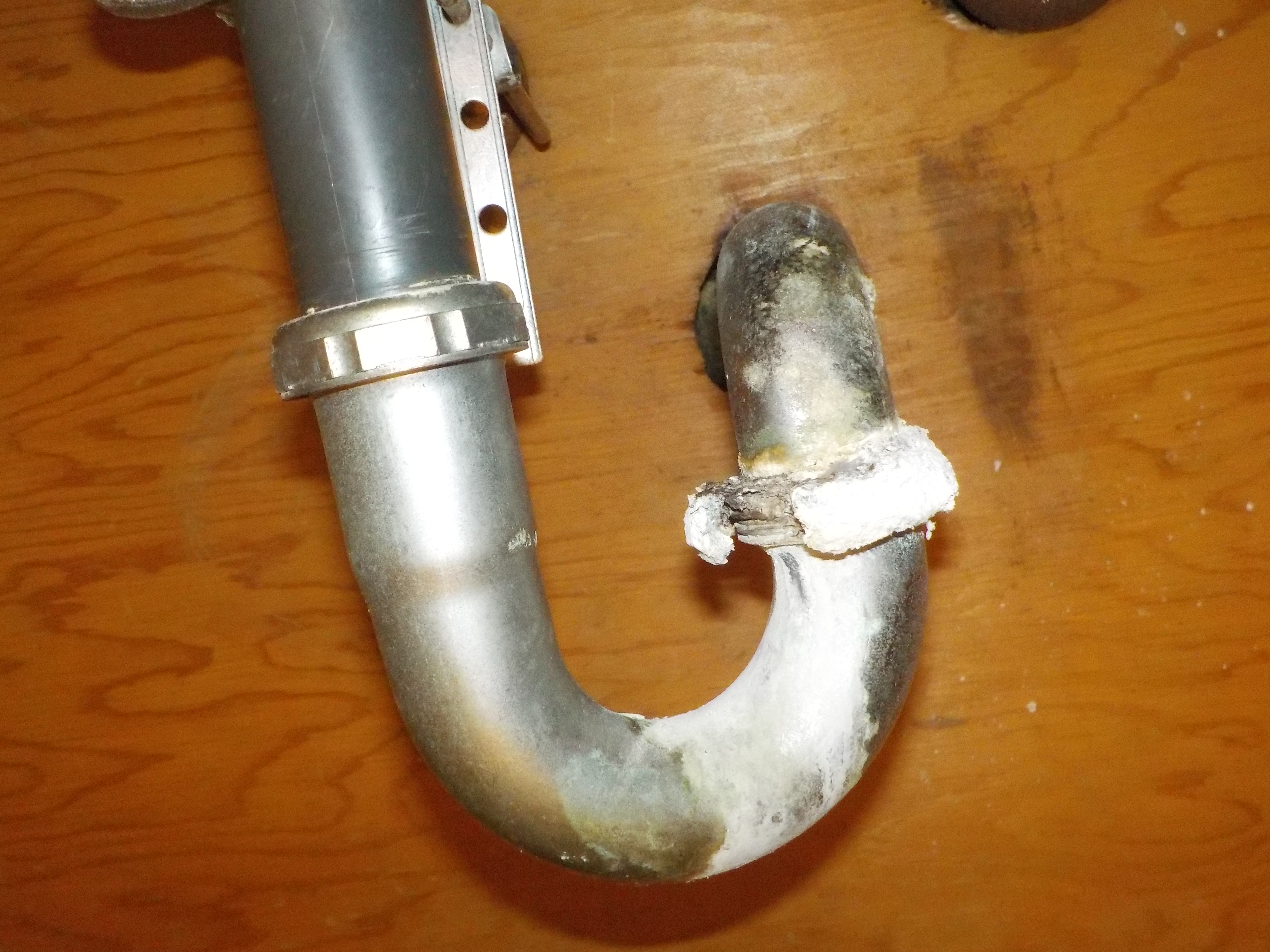 Corroison on drain pipe