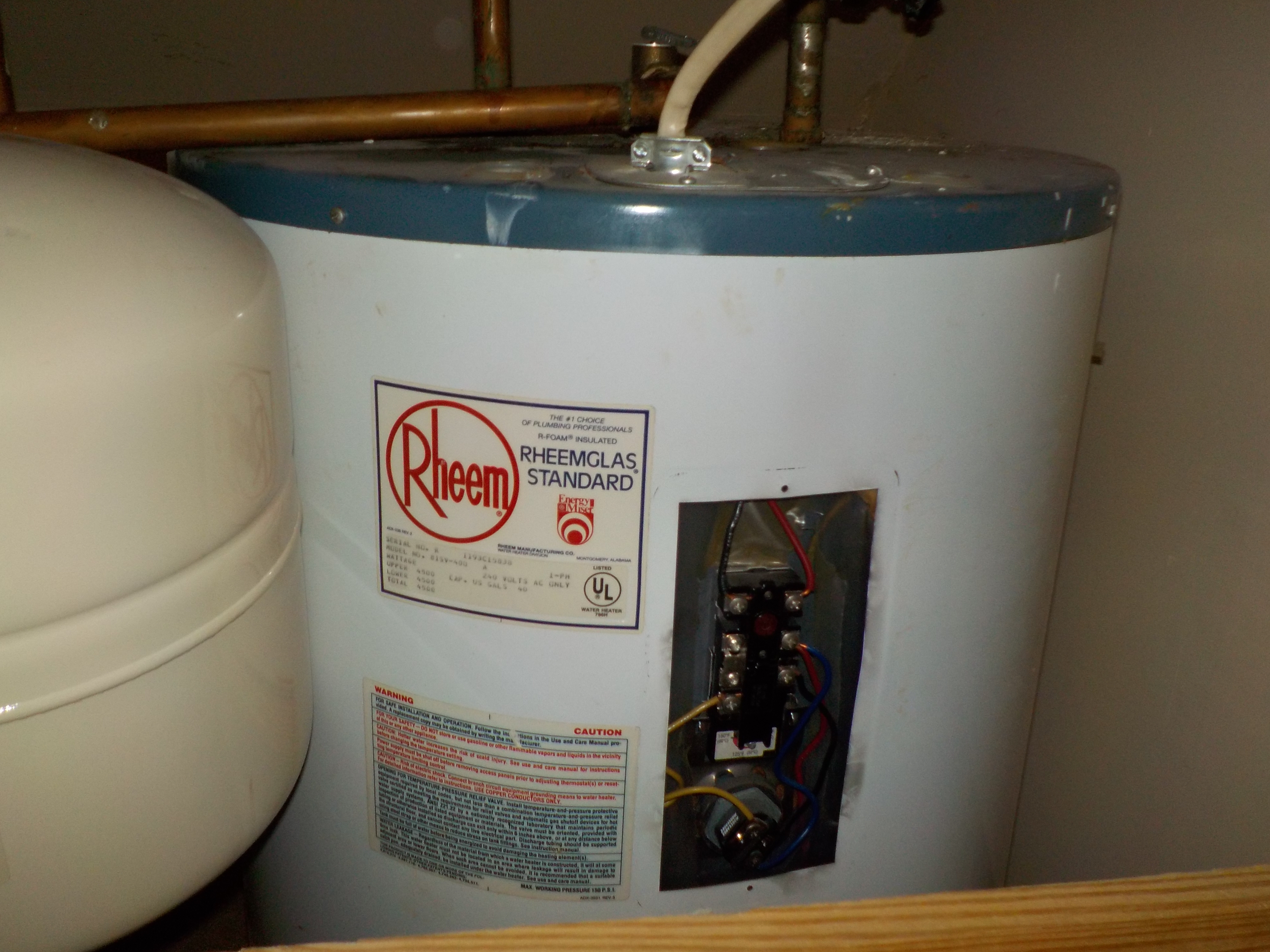 Water heater safety issue
