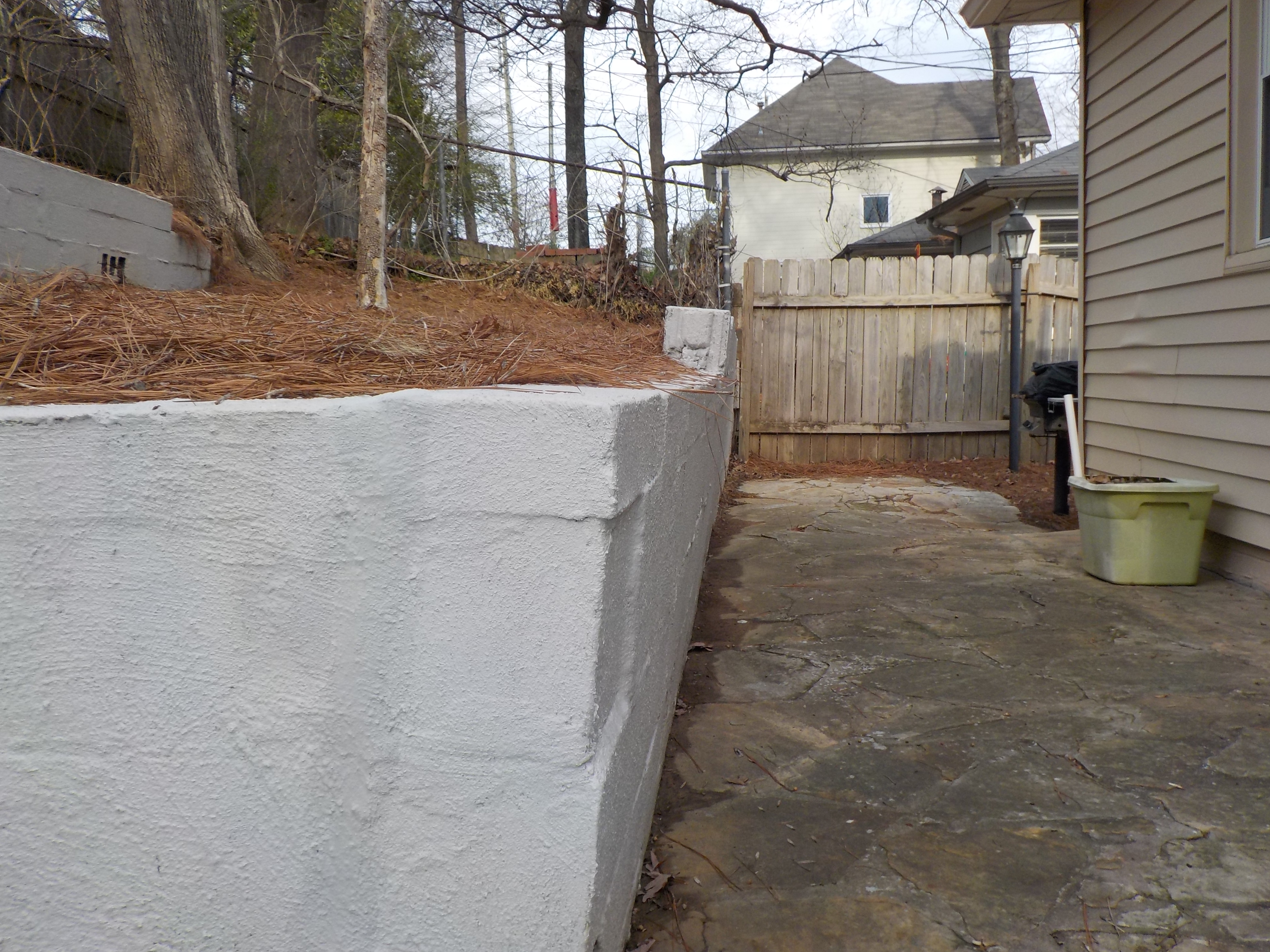 Retaining wall in Homewood, Alabama