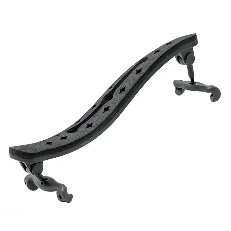 תקריב על משענת הכתף המציג את הכיתוב Ultralight Shoulder Rest No. 750 ואת העיצוב הארגונומי הקליל"