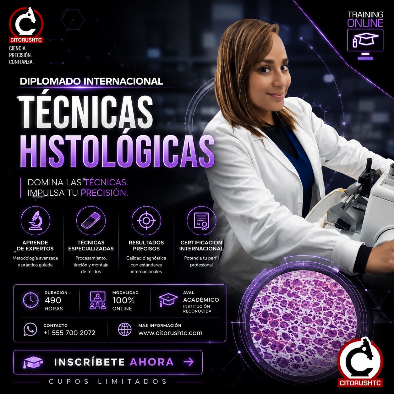CURSO DE TÉCNICAS HISTOLÓGICAS