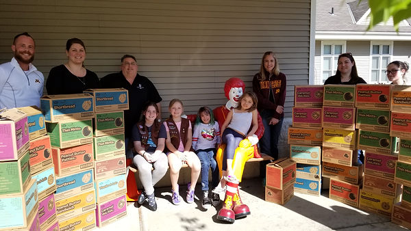 Masons purchase $1,400 of Girl Scout coo