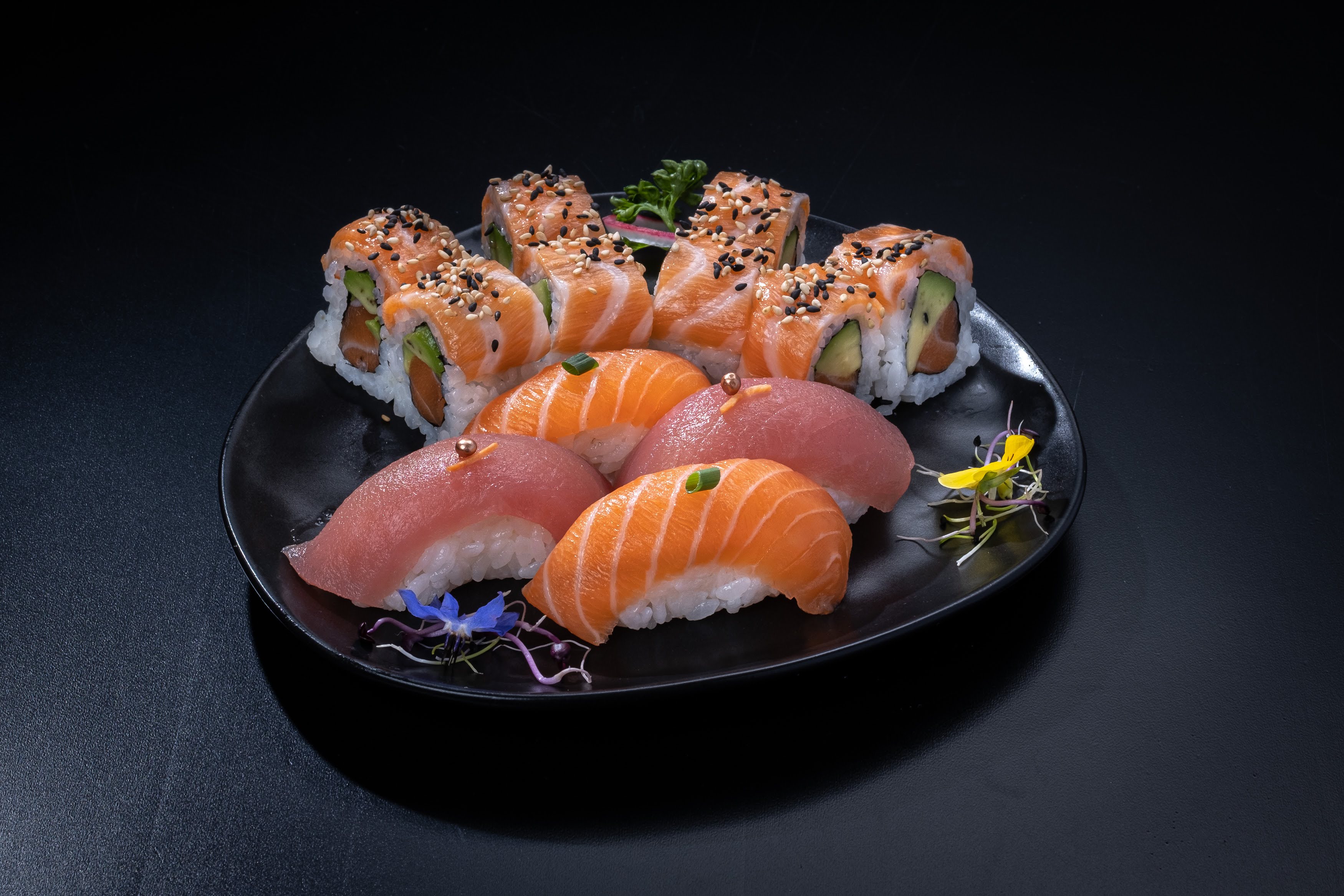 Arranged Food and Objects
