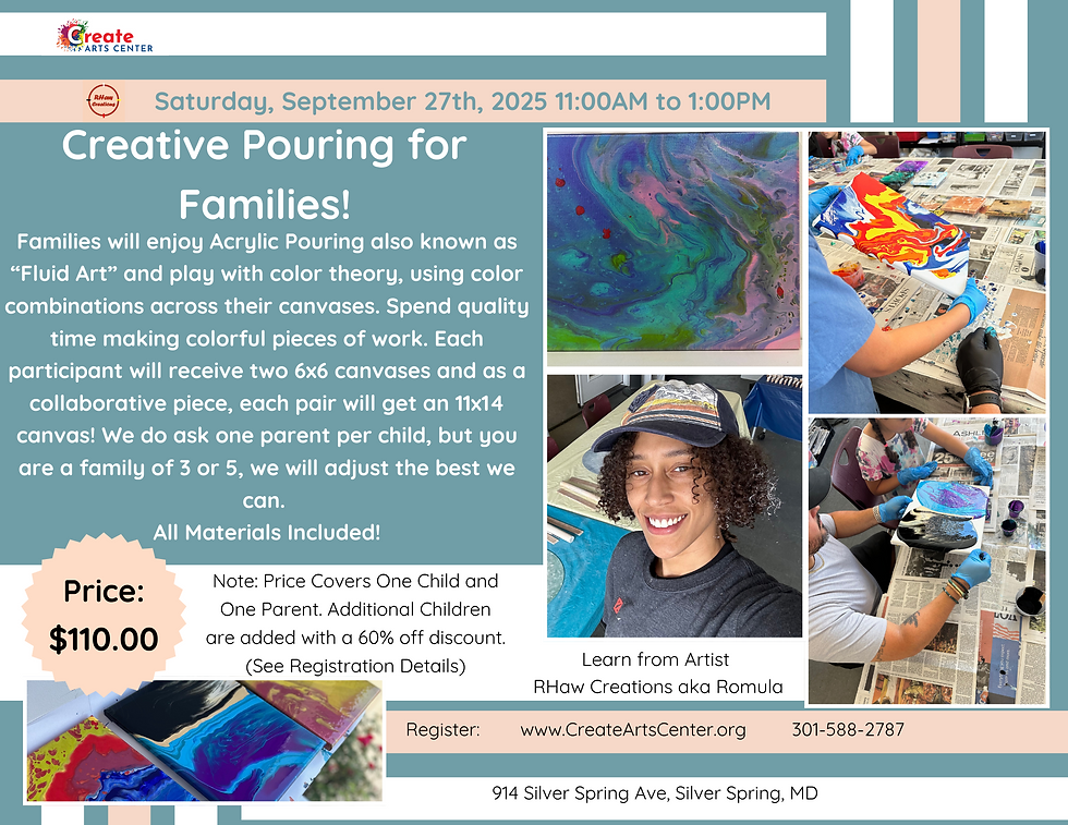 September Creative Pouring for Families