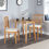 Thumbnail: DROP LEAF DINING SET OAK COLOUR FINISH