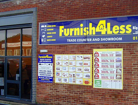 Furnish4Less cash counter and showroom