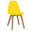Thumbnail: Belgium Plastic (PP) Chairs with Solid Beech Legs