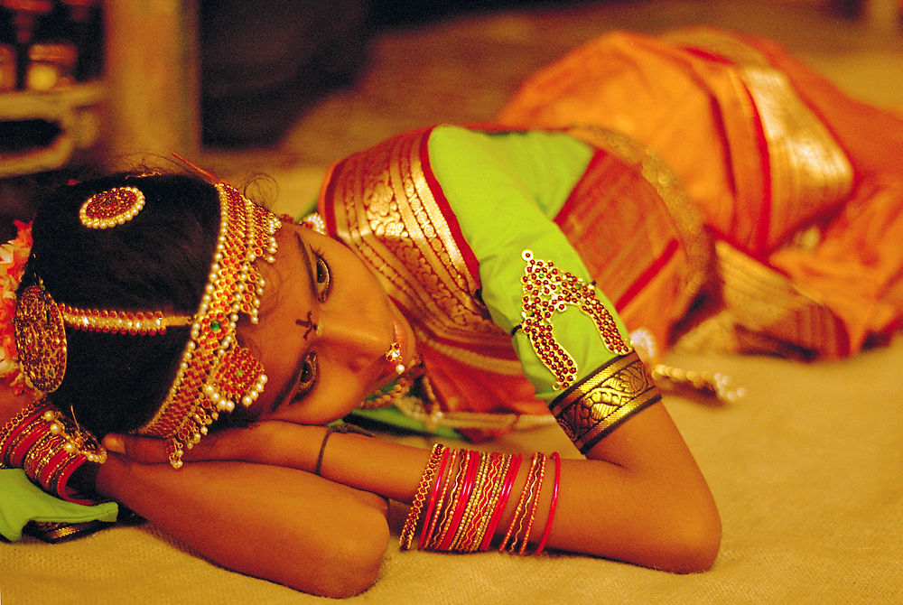 Vanaja rests after a dance