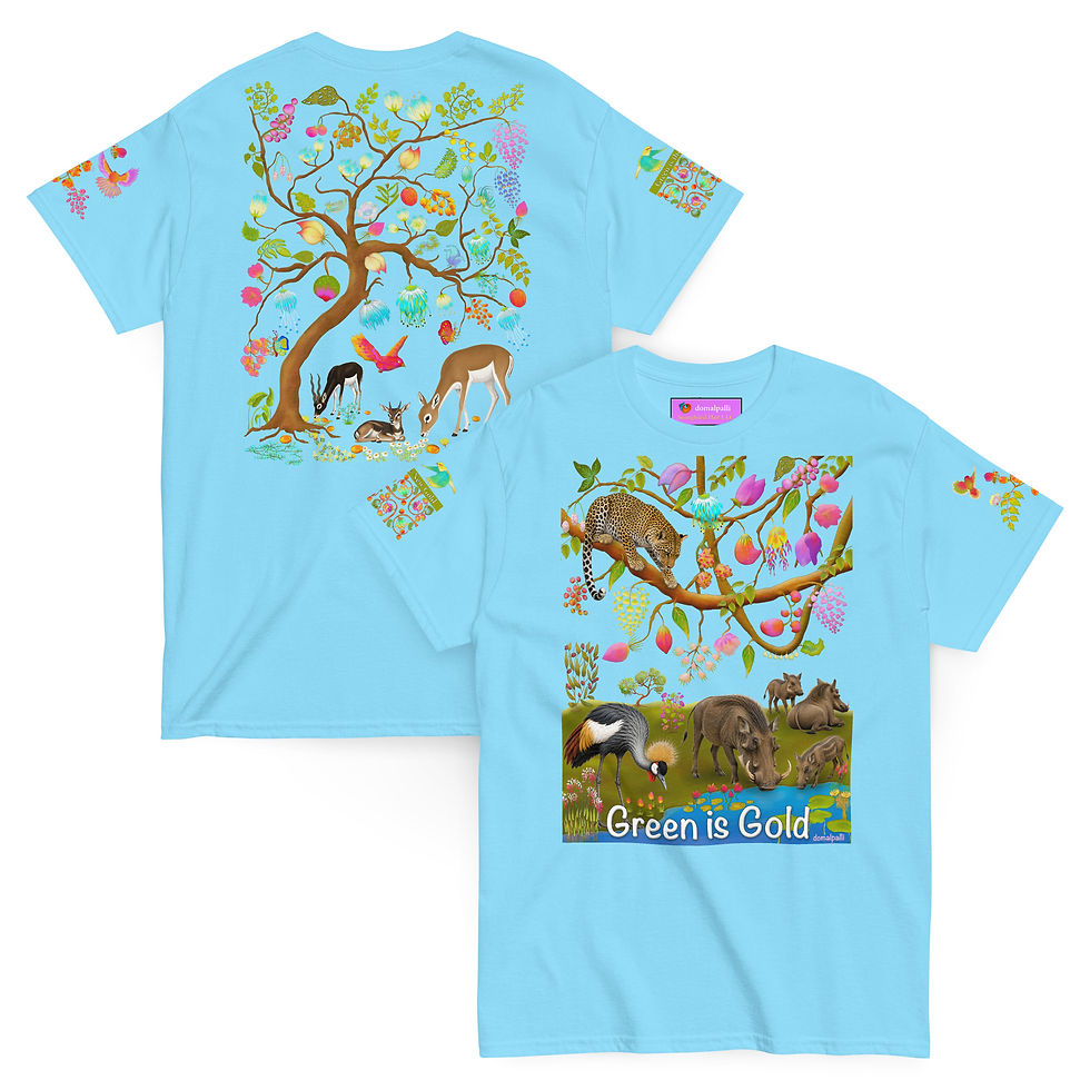 Thumbnail: Unisex classic tee - Leopard & Warthogs