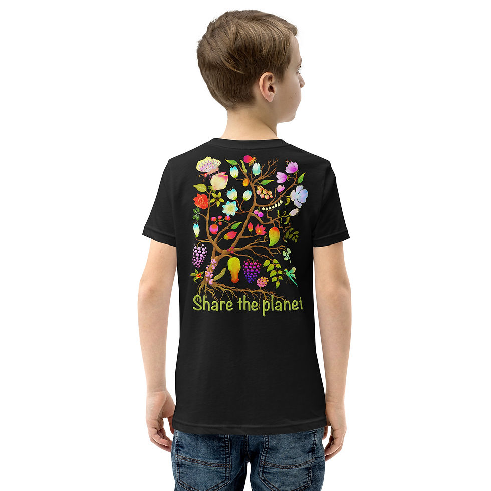Thumbnail: Youth Short Sleeve T-Shirt - Leopard & Warthog