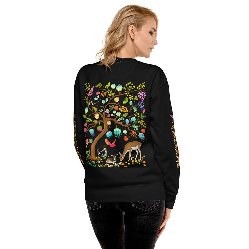 Thumbnail: Unisex Premium Sweatshirt - Leopard & Warthogs