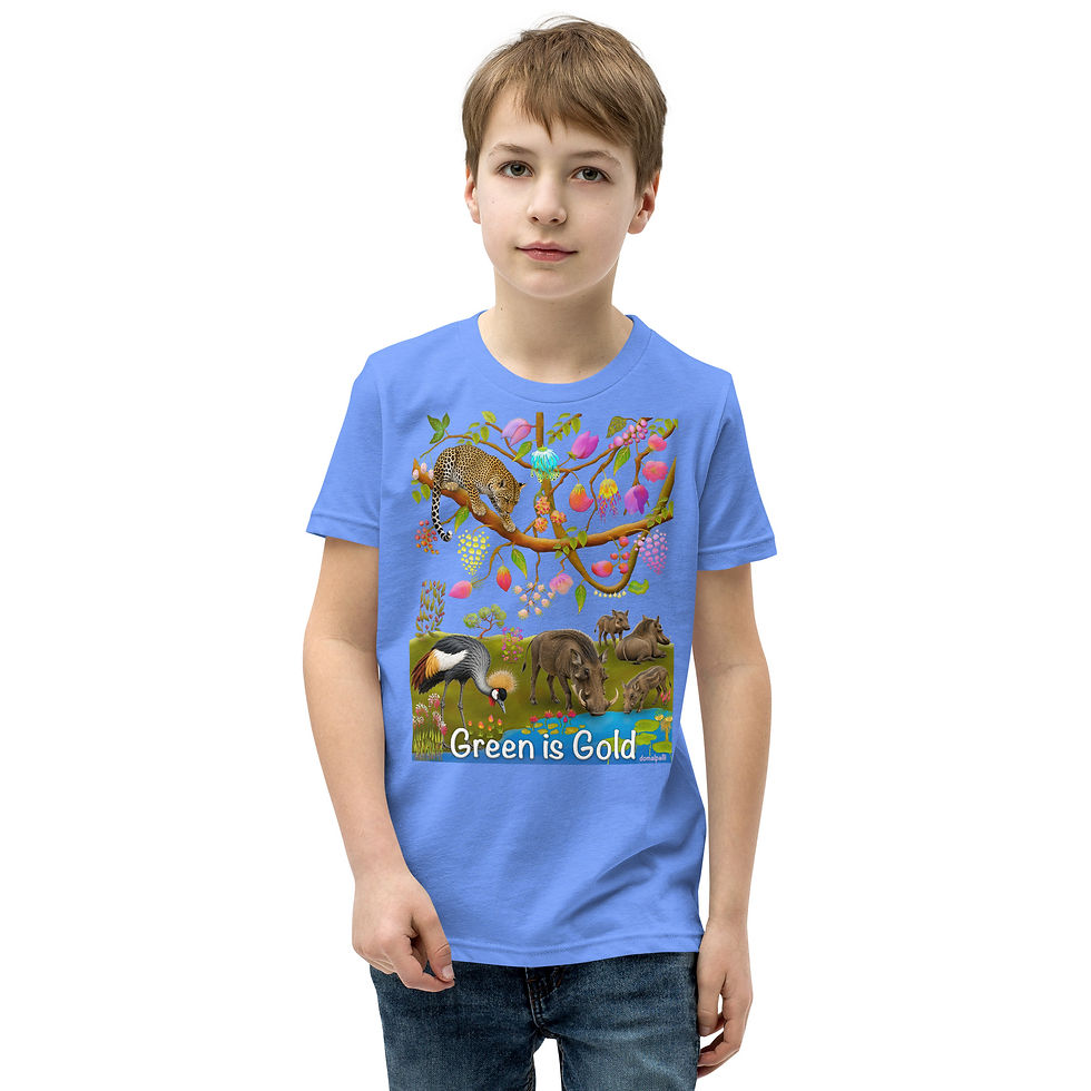 Thumbnail: Youth Short Sleeve T-Shirt - Leopard & Warthog