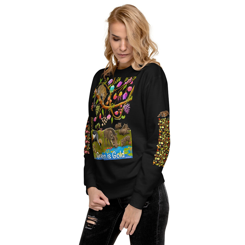 Thumbnail: Unisex Premium Sweatshirt - Leopard & Warthogs