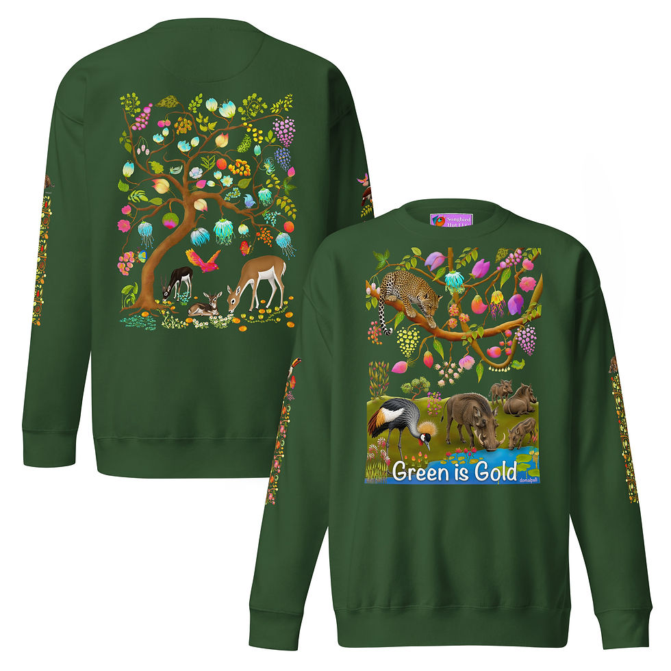 Thumbnail: Unisex Premium Sweatshirt - Leopard & Warthogs
