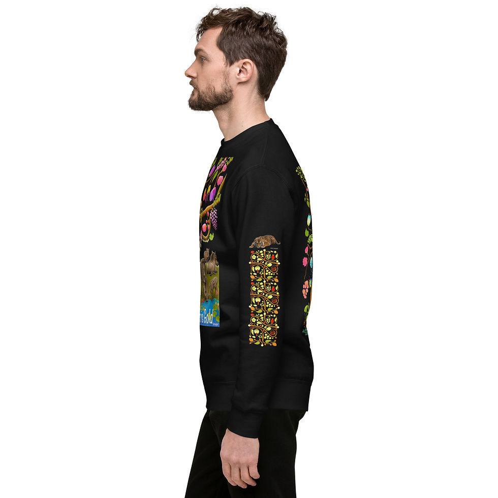 Thumbnail: Unisex Premium Sweatshirt - Leopard & Warthogs