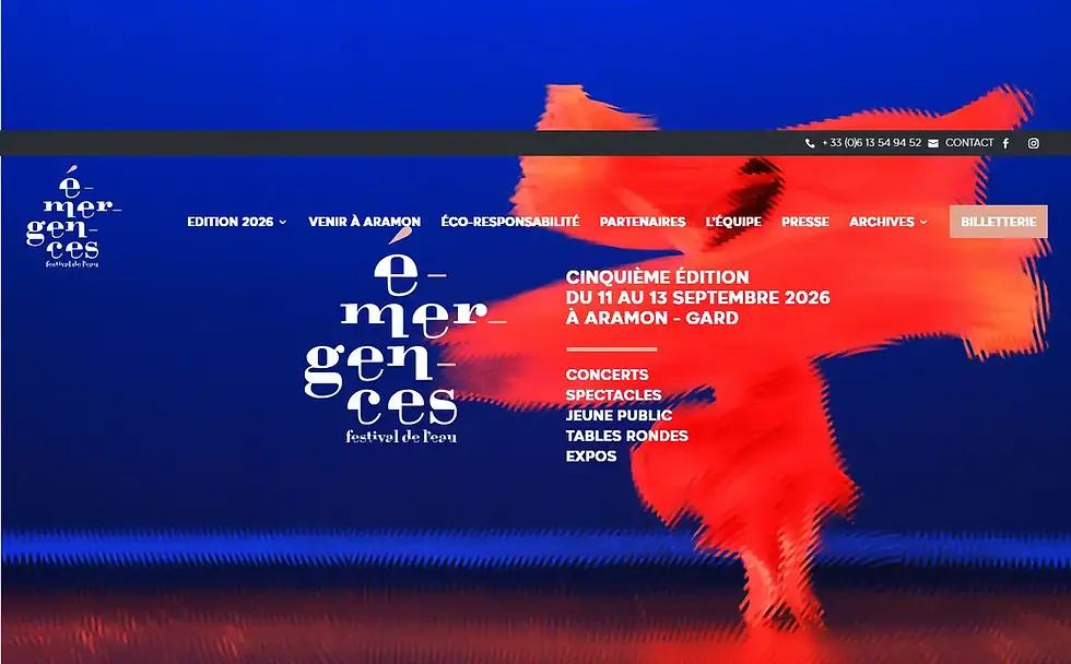 Emergences - festival de l'eau