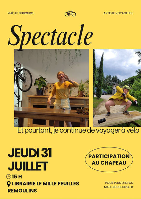 "Et pourtant, je continue de voyager à vélo" - Remoulins - 31/07/2025